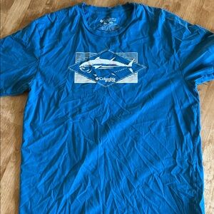 Columbia Teal Graphic Short Sleeve Tee